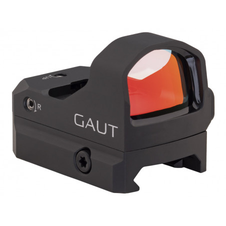 Коллиматор Gaut Tourmaline 1x24x17, открытый, точка 3 МOA красная, Weaver