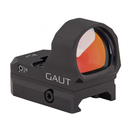 Коллиматор Gaut Tourmaline 1x26x22, открытый, точка 3 МOA красная, Weaver