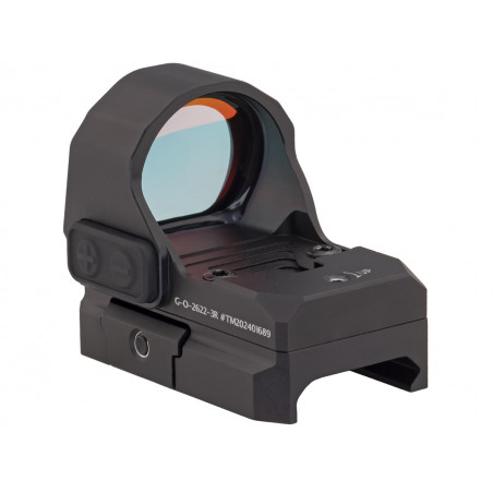 Коллиматор Gaut Tourmaline 1x26x22, открытый, точка 3 МOA красная, Weaver