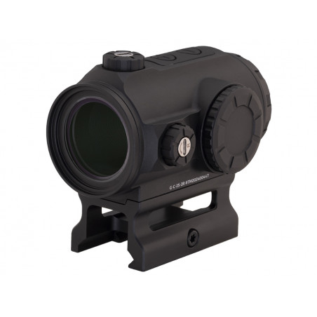 Коллиматор Gaut Tourmaline 1x25, закрытый, точка 2 МOA красная, Weaver