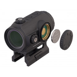 Коллиматор Gaut Tourmaline 1x25, закрытый, точка 2 МOA красная, Weaver