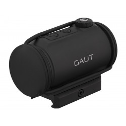 Коллиматор Gaut Tourmaline 1x25, закрытый, точка 2 МOA красная, Weaver