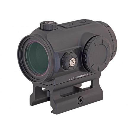 Коллиматор Gaut Tourmaline 1x25, закрытый, точка 3 МOA зелёная, Weaver