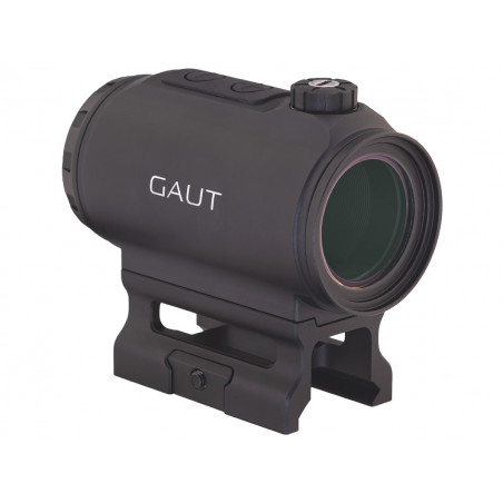 Коллиматор Gaut Tourmaline 1x25, закрытый, точка 3 МOA зелёная, Weaver