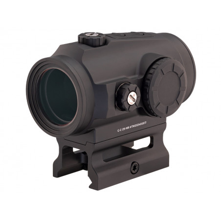 Коллиматор Gaut Tourmaline 1x29, закрытый, точка/круг красные, Weaver