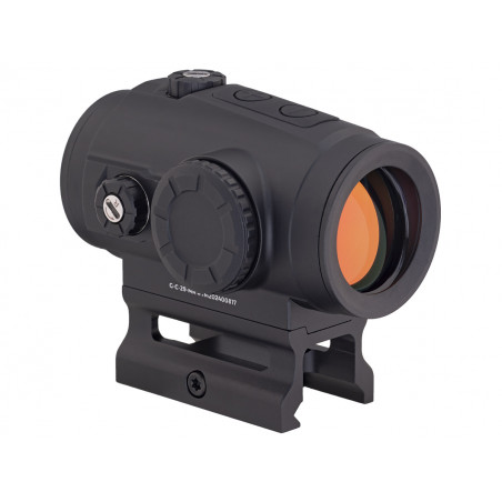 Коллиматор Gaut Tourmaline 1x29, закрытый, точка/круг красные, Weaver