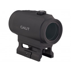 Коллиматор Gaut Tourmaline 1x29, закрытый, точка/круг красные, Weaver