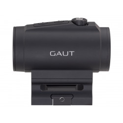 Коллиматор Gaut Tourmaline 1x29, закрытый, точка/круг красные, Weaver