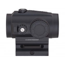 Коллиматор Gaut Tourmaline 1x29, закрытый, точка/круг красные, Weaver