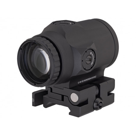 Увеличитель Gaut Garnet 3x18, откидной, быстросъёмный кронштейн, Picatinny