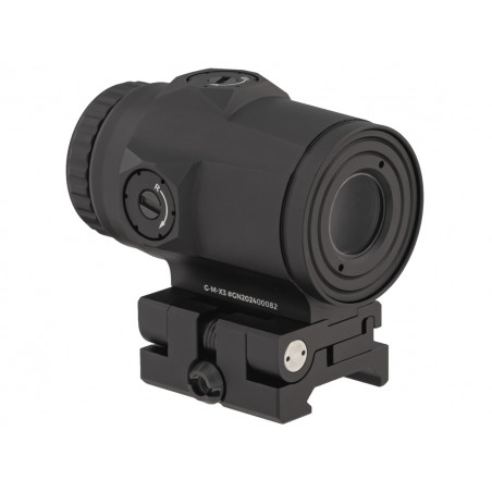 Увеличитель Gaut Garnet 3x18, откидной, быстросъёмный кронштейн, Picatinny