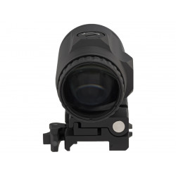 Увеличитель Gaut Garnet 3x18, откидной, быстросъёмный кронштейн, Picatinny