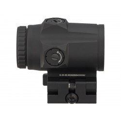 Увеличитель Gaut Garnet 3x18, откидной, быстросъёмный кронштейн, Picatinny