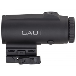 Увеличитель Gaut Garnet 5x30, откидной, быстросъёмный кронштейн, Picatinny