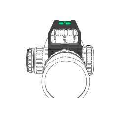 Уровень пузырьковый с линзой Vector Optics X-Accu 34мм Quick-flip