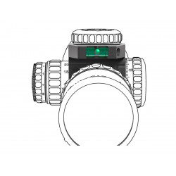 Уровень пузырьковый с линзой Vector Optics X-Accu 34мм Quick-flip