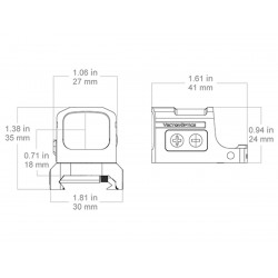 Коллиматор Vector Optics Frenzy-S 1x17x20 Aspheric Pistol, 3 МOA, красная