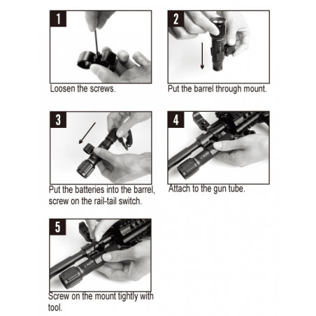 Кронштейн для фонаря Nextorch, на ствол 17-25мм