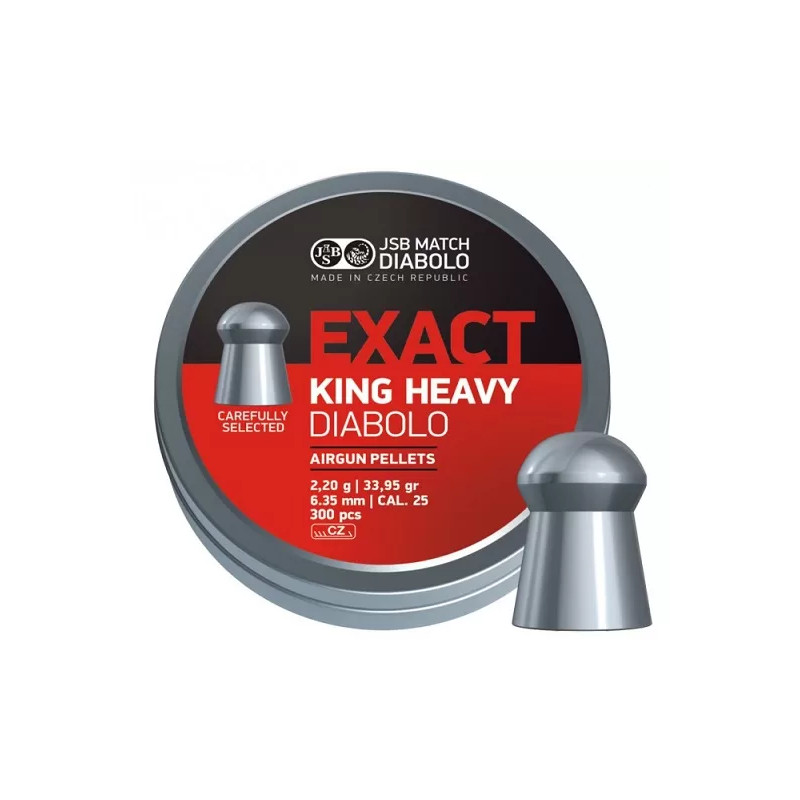 Пульки JSB Exact King Heavy 6,35 мм (300 шт)