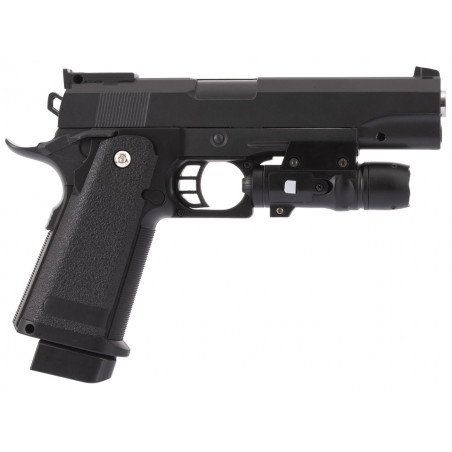 Пистолет пневматический Stalker SA5.1S Spring (Hi-Capa 5.1) +ПБС +ЛЦУ