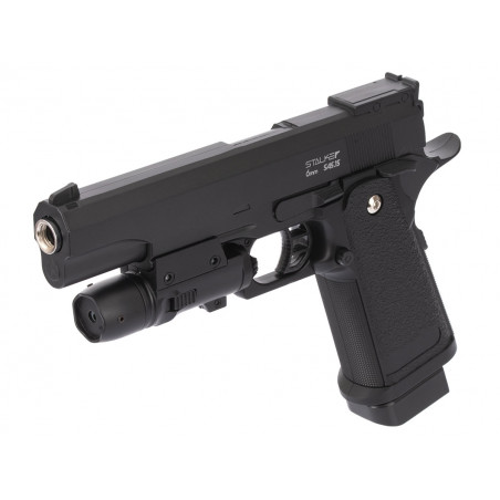Пистолет пневматический Stalker SA5.1S Spring (Hi-Capa 5.1) +ПБС +ЛЦУ
