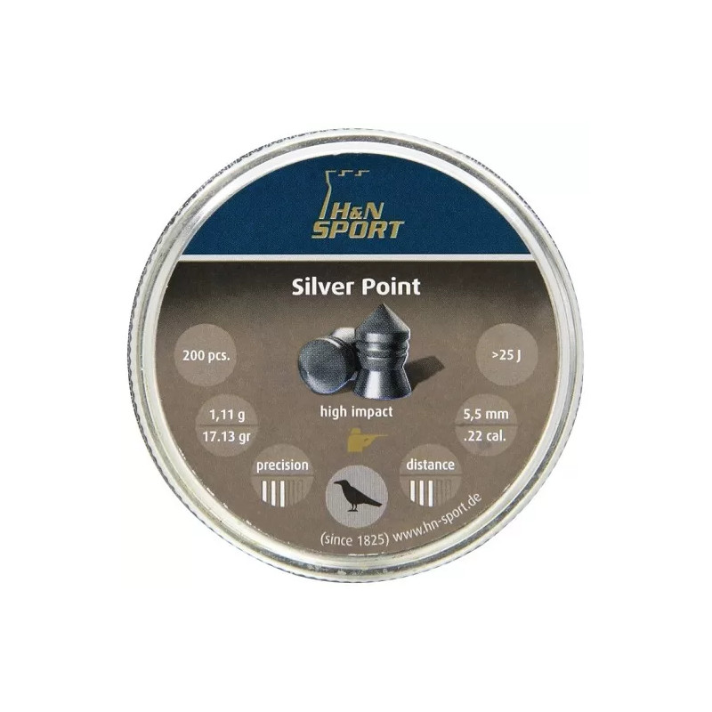 Пульки HN Silver Point 5,5 мм (200 шт)
