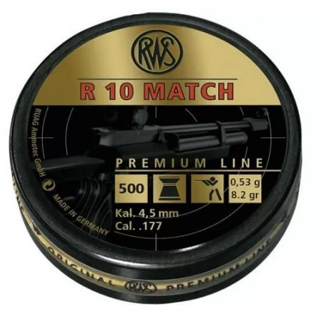 Пульки RWS R10 Match 4,5 мм (4,49) (500 шт)