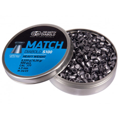 Пульки JSB Blue Match S 100 к.4,50мм, 500шт./уп.