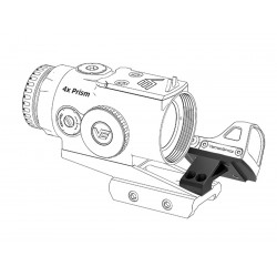 Кронштейн угловой Vector Optics Red Dot Sight Offset Mount MAG для SCPSM-01