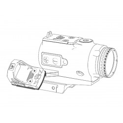 Кронштейн угловой Vector Optics Red Dot Sight Offset Mount MAG для SCPSM-01