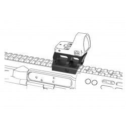 Кронштейн Vector Optics MOJ Lower 1/3 Co-Witness Cantilever Picatinny Riser
