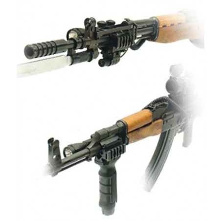 База UTG Picatinny на ствол трехсторонняя на стволы диам.13-20 мм (в т.ч АК, СКС, М1)