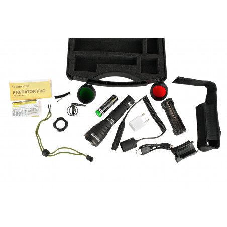 Фонарь с комплектом Armytek Predator Pro Hunting Kit 1400 lm