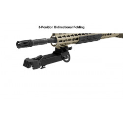 Сошки UTG на Picatinny и под антабку, высота 15,2-21,6см, быстросъемные