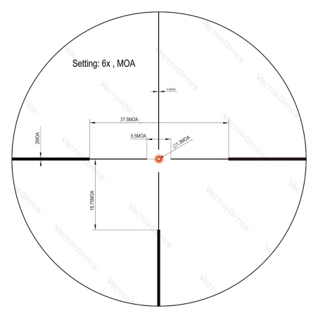 Оптический прицел Vector Optics 30 мм SFP Continental X6 1-6X24 Fiber