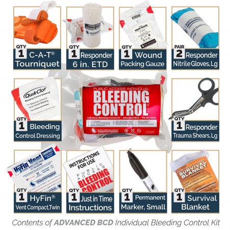 Аптечка (IFAK) NAR Individual Bleeding Control Kit (Advanced BCD 80-0522) (США)
