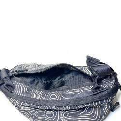 Сумка поясная Гефест XL без Velcro-панели, цвет черная топография