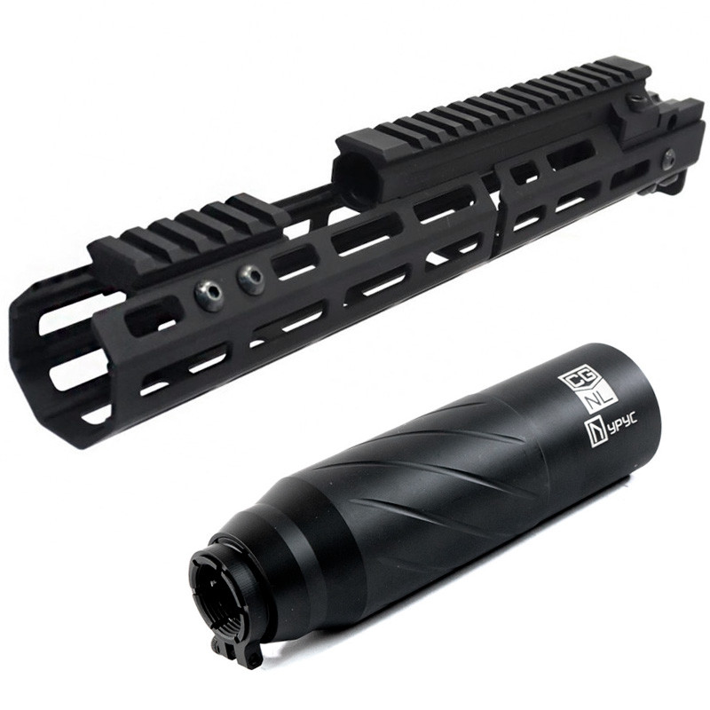 Комплект из цевья "МК1-7" и ДТКП URUS 6 камер резьба 24х1,5 кал. 223/5.45