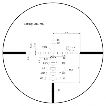 Оптический прицел Vector Optics 25,4мм SFP Paragon 4-20X50 HD Tactical