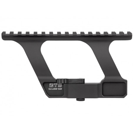 Быстросъёмный кронштейн с Пикатинни на боковое крепление ласточкин хвост "Высокий" GTS Q.122 G2 для АК/Сайга