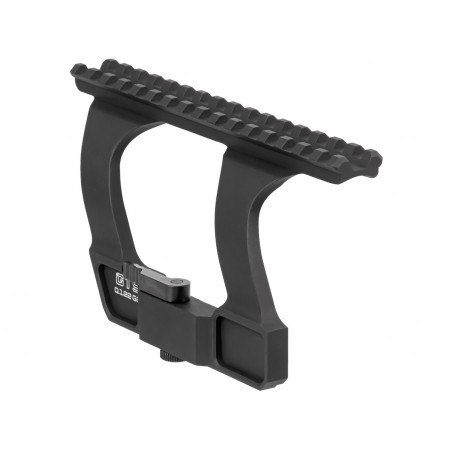 Быстросъёмный кронштейн с Пикатинни на боковое крепление ласточкин хвост "Высокий" GTS Q.122 G2 для АК/Сайга