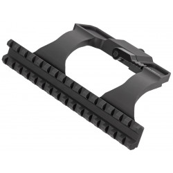 Быстросъёмный кронштейн с Пикатинни на боковое крепление ласточкин хвост "Высокий" GTS Q.122 G2 для АК/Сайга