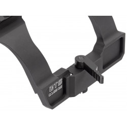 Быстросъёмный кронштейн с Пикатинни на боковое крепление ласточкин хвост "Высокий" GTS Q.122 G2 для АК/Сайга