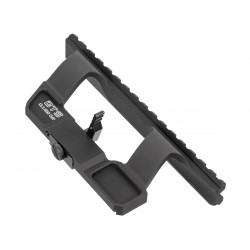 Быстросъёмный кронштейн с Пикатинни на боковое крепление ласточкин хвост "Высокий" GTS Q.122 G2 для АК/Сайга