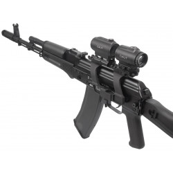 Быстросъёмный кронштейн с Пикатинни на боковое крепление ласточкин хвост "Высокий" GTS Q.122 G2 для АК/Сайга