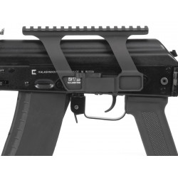 Быстросъёмный кронштейн с Пикатинни на боковое крепление ласточкин хвост "Высокий" GTS Q.122 G2 для АК/Сайга