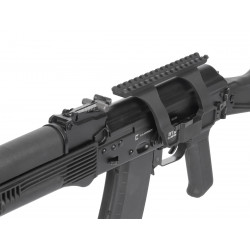 Быстросъёмный кронштейн с Пикатинни на боковое крепление ласточкин хвост "Высокий" GTS Q.122 G2 для АК/Сайга