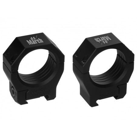 Кольца March GEN III 34мм на Picatinny, средние (h30мм)