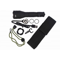 Ручной фонарь "Viking" белый свет, крепление на клипсу