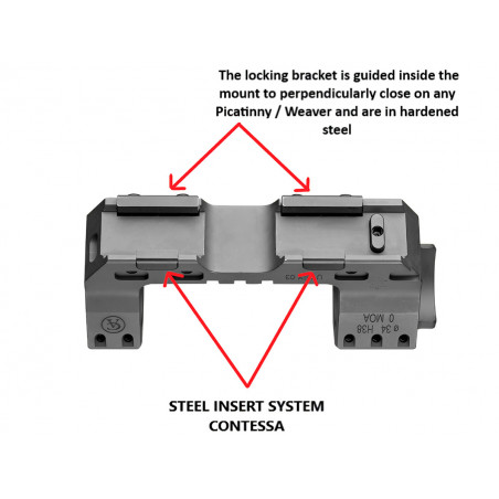 Кронштейн Contessa Ultra Tactical 34мм на Picatinny, h23мм
